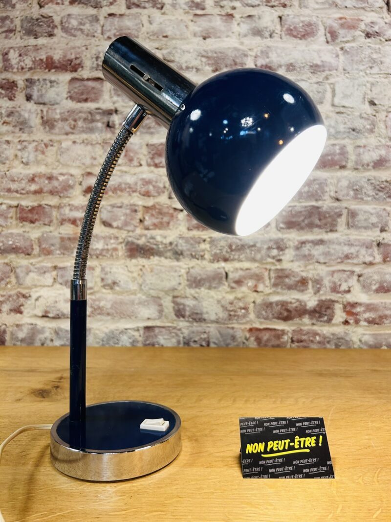 Lampe de bureau vintage bleu foncé - tête orientable