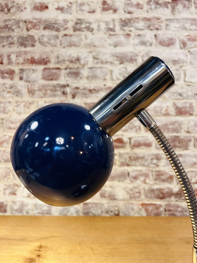Dark blue vintage desk lamp - Image 3
