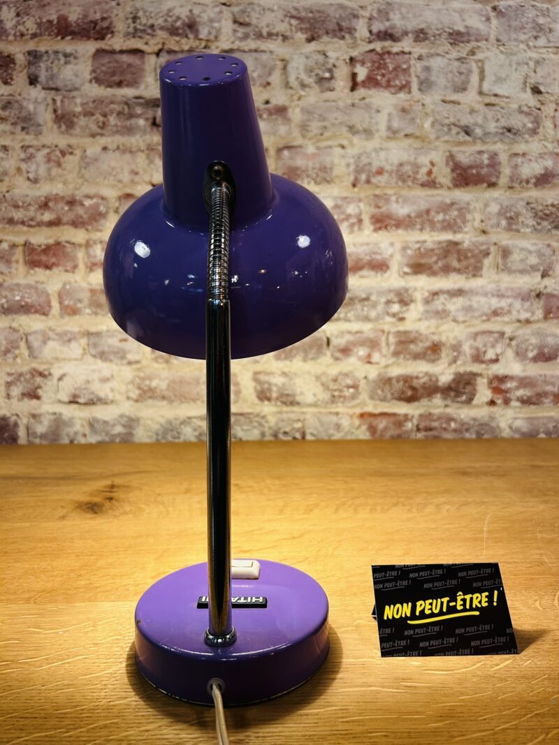 Hitachi vintage mauve desk lamp - Image 2