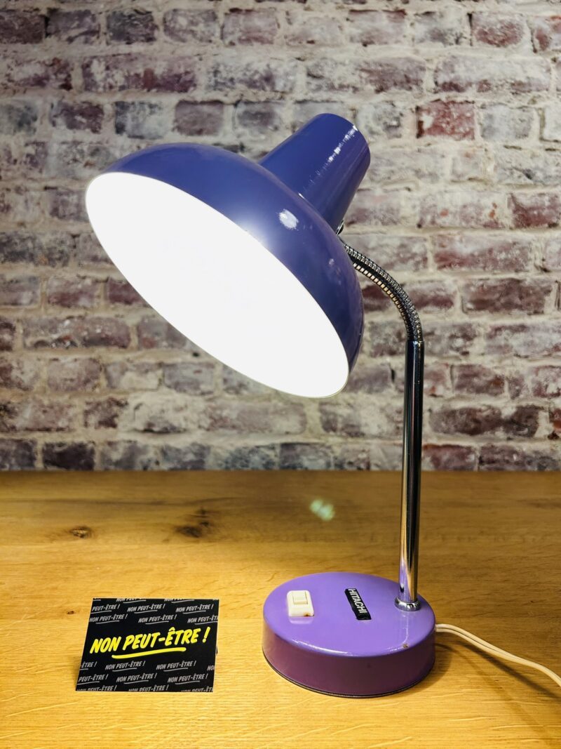 Hitachi vintage mauve desk lamp - Image 3