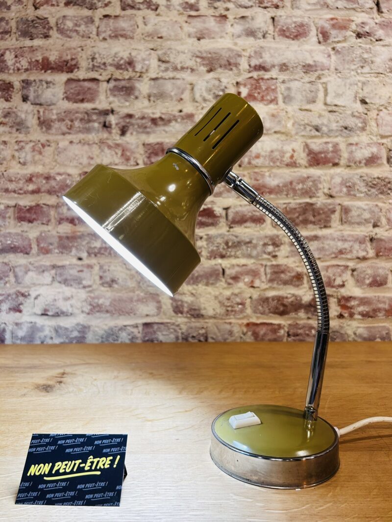 Lampe de bureau vintage kaki, Italie