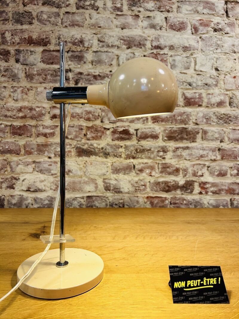 Lampe vintage Space Age beige