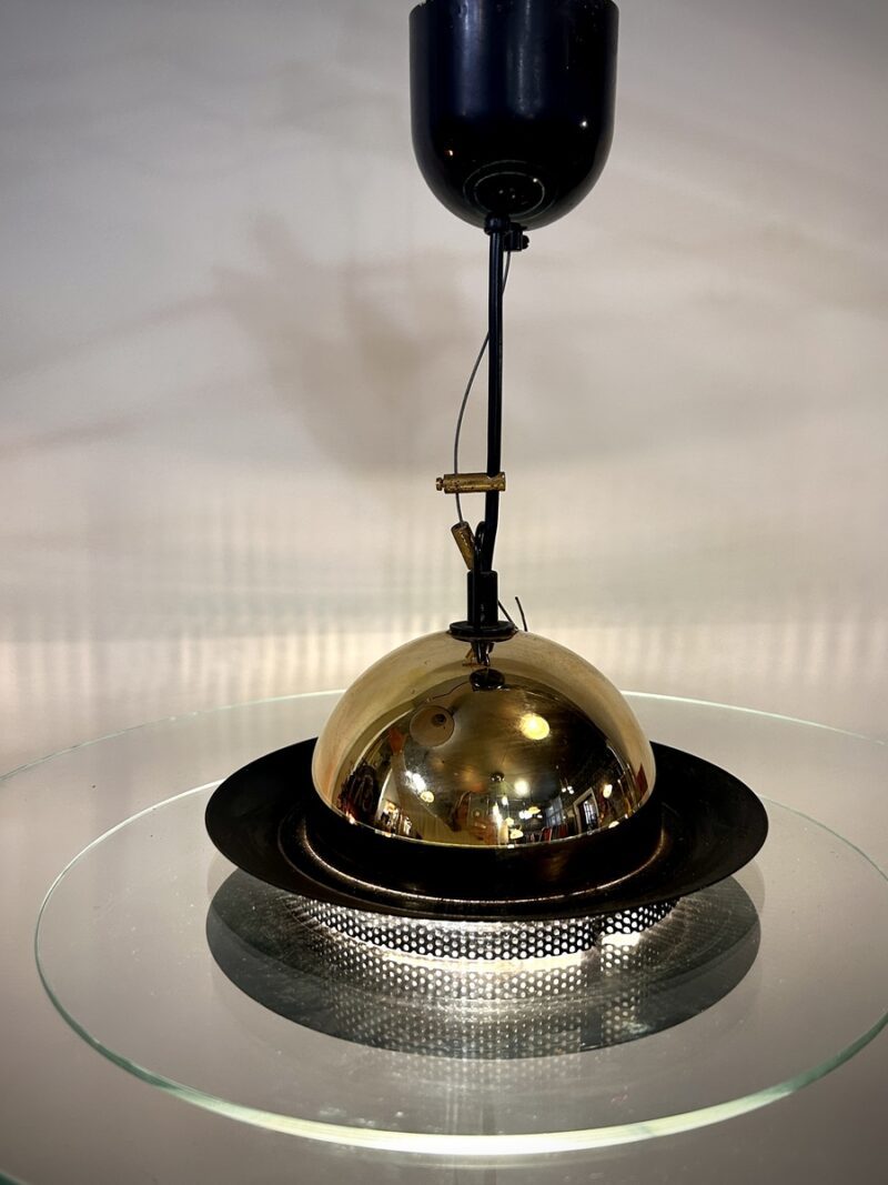 Suspension vintage en verre Massive, design belge intemporel – Image 4