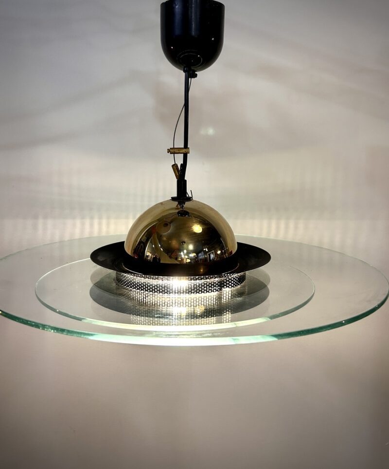Suspension vintage en verre Massive, design belge intemporel – Image 6