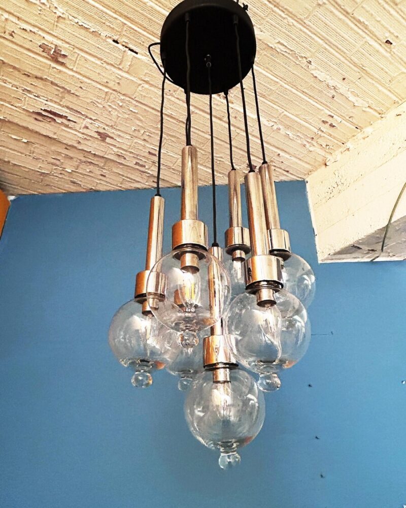 Suspension cascade de verre vintage – Image 3
