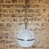 Suspension vintage boule en verre ciselé – Image 2