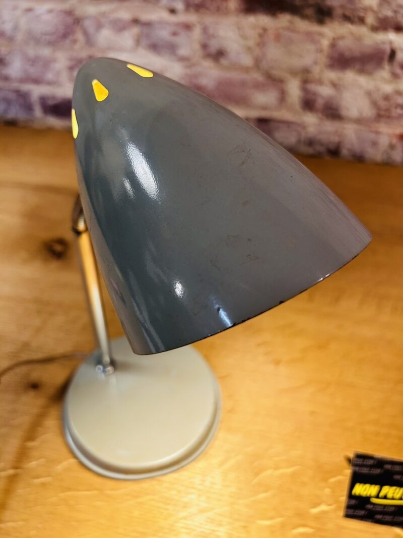 Grey vintage desk lamp from the 60s - Image 2