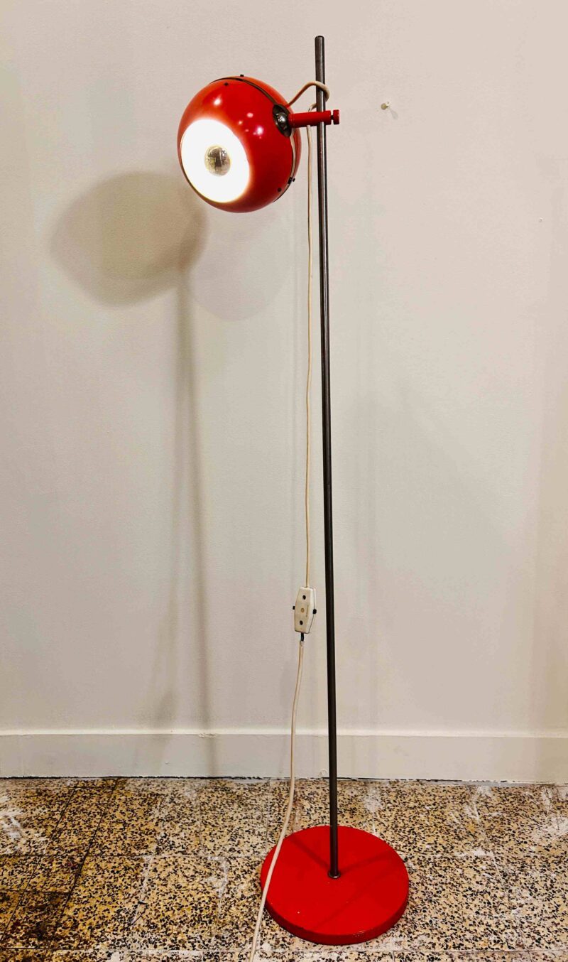 Lampe sur pied eyeball rouge