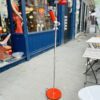Lampe sur pied vintage rouge – Image 2