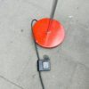 Lampe sur pied vintage rouge – Image 5