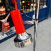 Lampe sur pied vintage rouge – Image 3