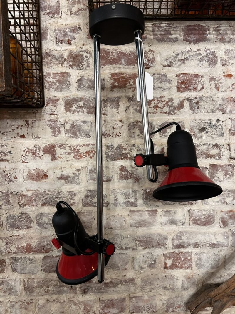 Plafonnier vintage années 80 design géométrique
