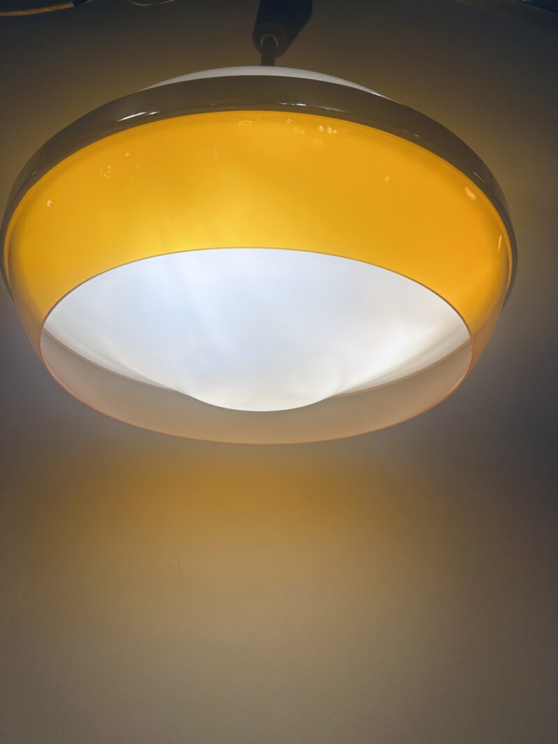Suspension vintage space age Stilux jaune – Image 2