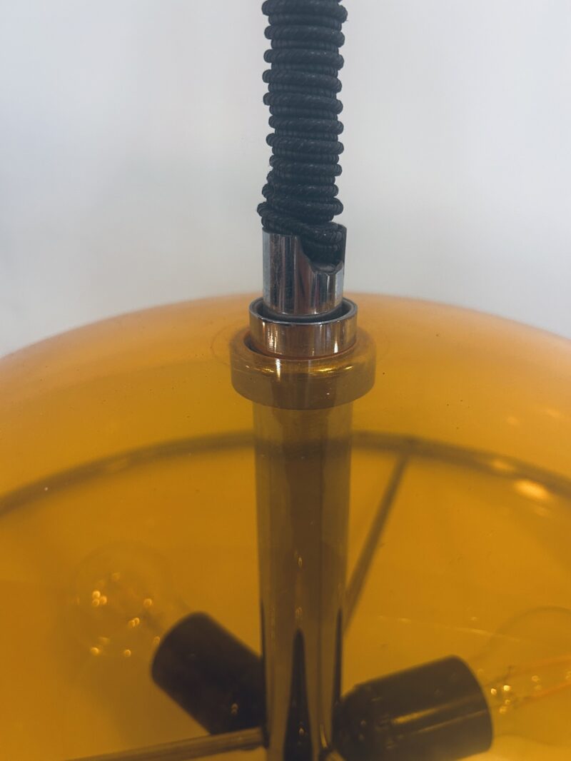 Suspension vintage space age Stilux jaune – Image 4