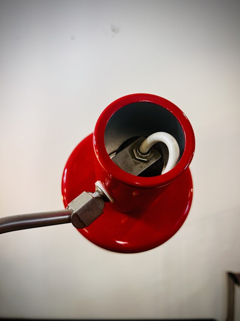 Lampadaire vintage “Good Vibes” – rouge vitaminé – Image 6