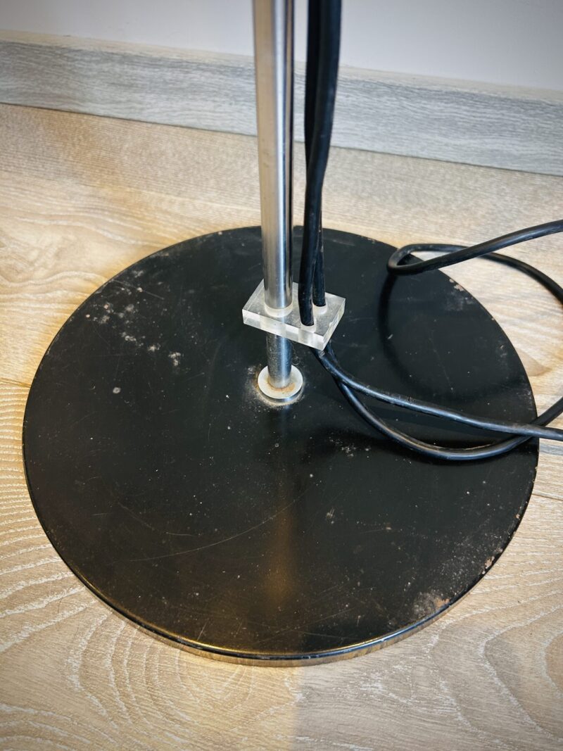 Lampadaire vintage space age noir – Image 3