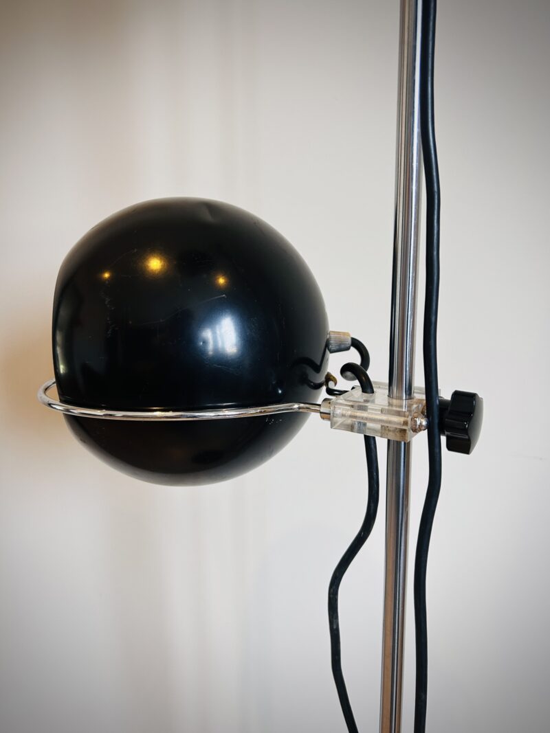 Lampadaire vintage space age noir – Image 4