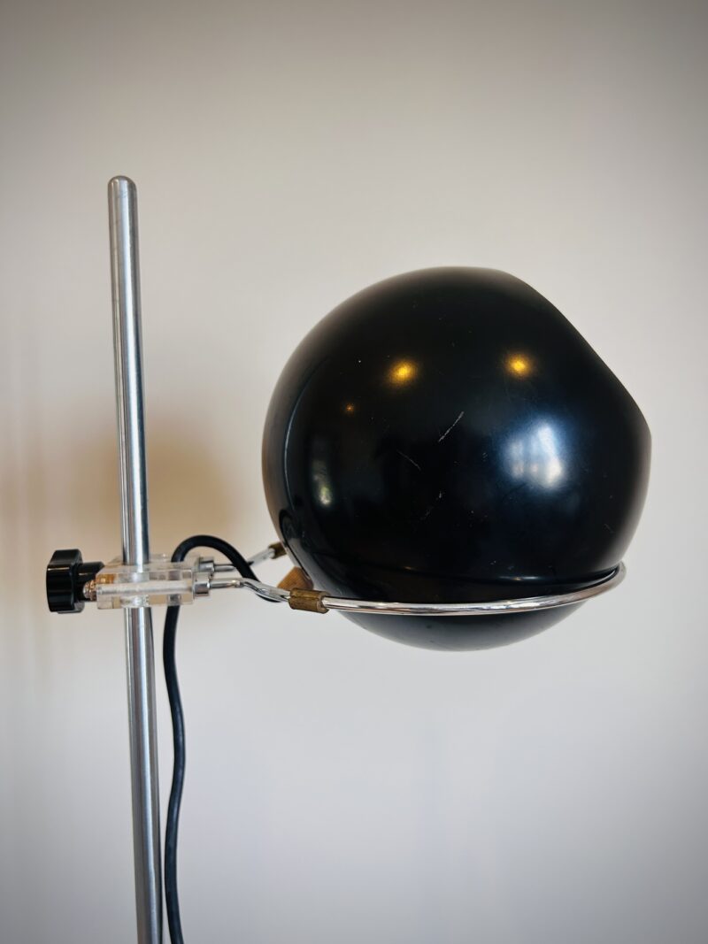 Lampadaire vintage space age noir – Image 6