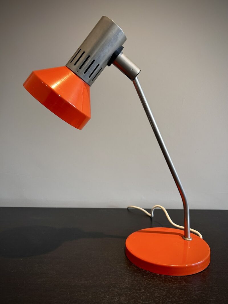 Lampe de bureau rétro orange