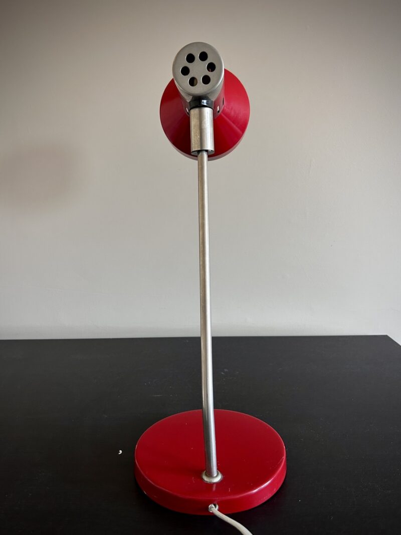 Red retro desk lamp - Image 4