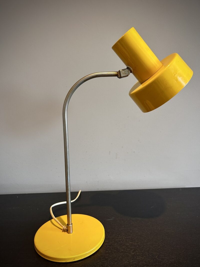 Lampe de bureau vintage jaune pop