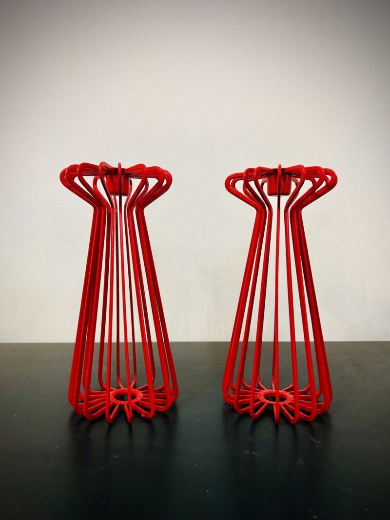 bougeoirs TRÅDIG rouges Ikea