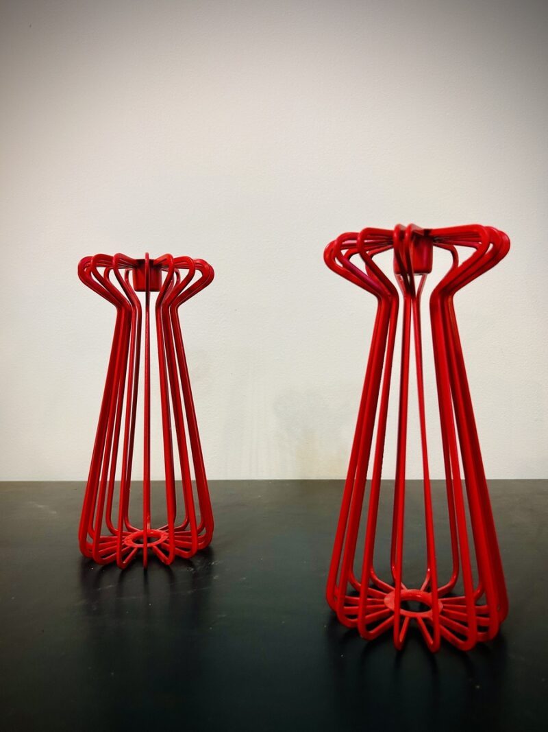 bougeoirs TRÅDIG rouges Ikea