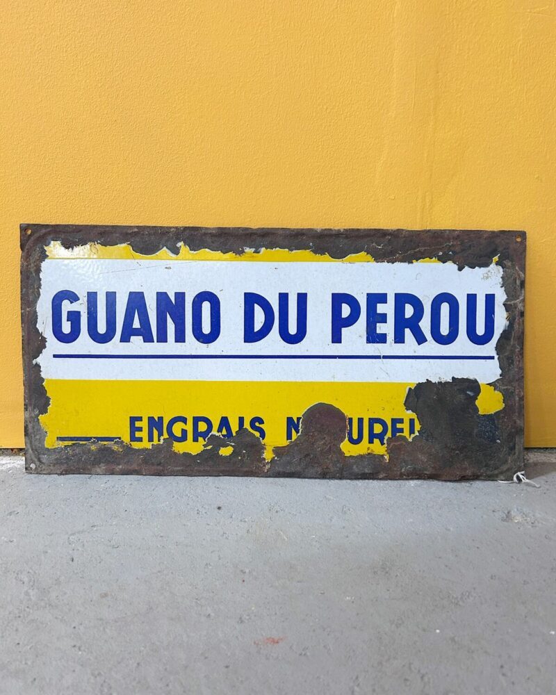 Plaque émaillée “Guano du Pérou”
